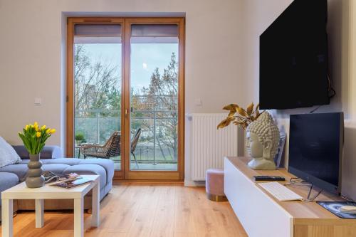 Piękny Apartament Bobrowiecka z balkonem