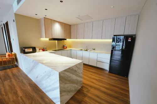 Una cocina o cocineta en Roxy Beach Resort
