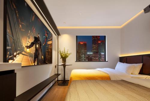 Cama o camas de una habitación en Mcsrh Hotel-Xi`an Zhonggulou