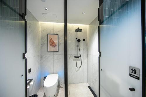 Koupelna v ubytování Chaozhou Yuyu Hotel
