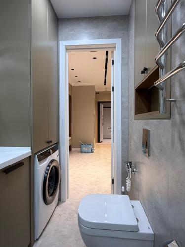 Koupelna v ubytování Apartment A
