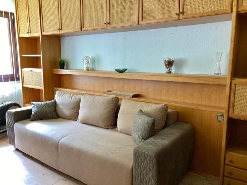 a living room with a couch in a room at Ferienwohnung Sophie in Sankt Lambrecht