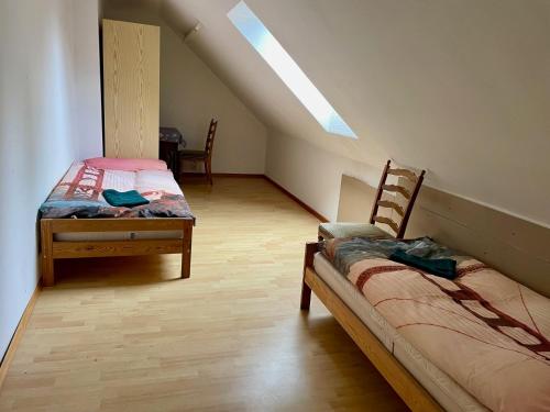 Posteľ alebo postele v izbe v ubytovaní Ferienwohnung Sophie