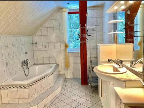 Kúpeľňa v ubytovaní Ferienwohnung Sophie