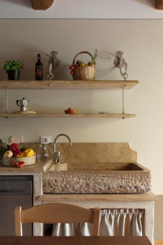 Una cocina o zona de cocina en Agriturismo Bio Podere Doganelle