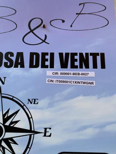 b&b La Rosa dei venti tanúsítványa, márkajelzése vagy díja