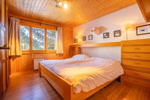 Postel nebo postele na pokoji v ubytování Chalet Rübezahl 1 OG
