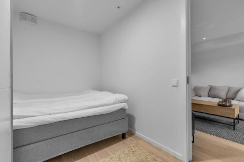 Postel nebo postele na pokoji v ubytování Northstay - Nyholmen Panorama, Fantastic Views, Sleeps 4