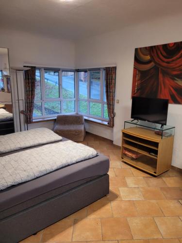 Ένα ή περισσότερα κρεβάτια σε δωμάτιο στο Ferienhaus BO