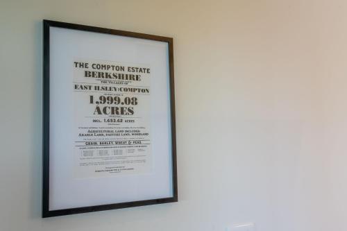 a framed poster of the criterion extra terrestrial transmitter at Downs in Blewbury