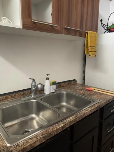 Kuchyň nebo kuchyňský kout v ubytování TL Apartment