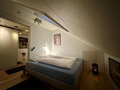 Postel nebo postele na pokoji v ubytování Sarpsborg Apartments - Utne Camping