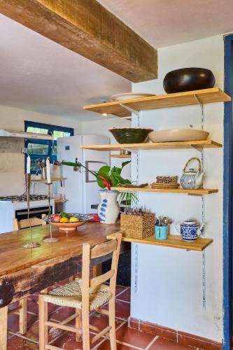 Dapur atau dapur kecil di Residence Picinguaba