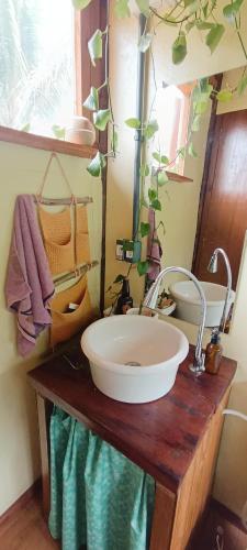 Koupelna v ubytování Casa Rudá Paraty