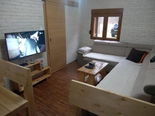 TV a/nebo společenská místnost v ubytování House under peaks