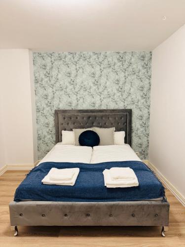 En eller flere senge i et værelse på Charmantes Altstadt-Juwel an der Elbe