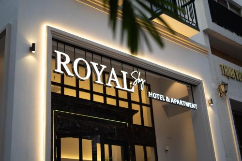 a store with a sign on the front of a building at The Royal Sky - Phu My Hung in Ho Chi Minh City