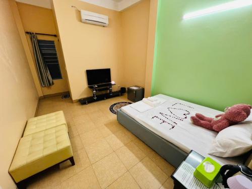 TV a/nebo společenská místnost v ubytování MB House
