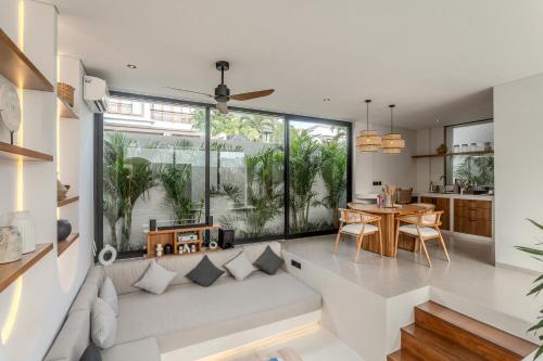 Alpha Villas Pererenan by Blacksandにあるシーティングエリア