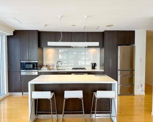 Cuisine ou kitchenette dans l'établissement Alpen Ridge