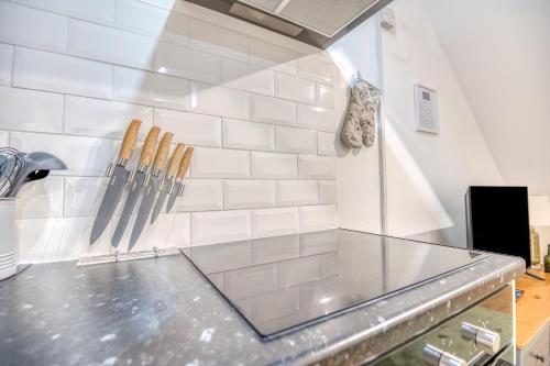 Kuchyň nebo kuchyňský kout v ubytování Butland Cottage