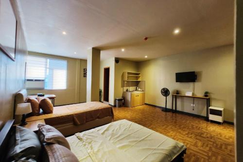 TV a/nebo společenská místnost v ubytování Freddo Studio Apartelle