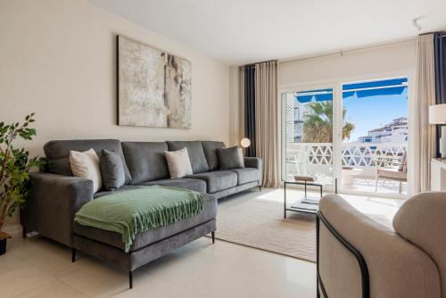 Posezení v ubytování Espacioso y encantador apartamento en las gaviotas