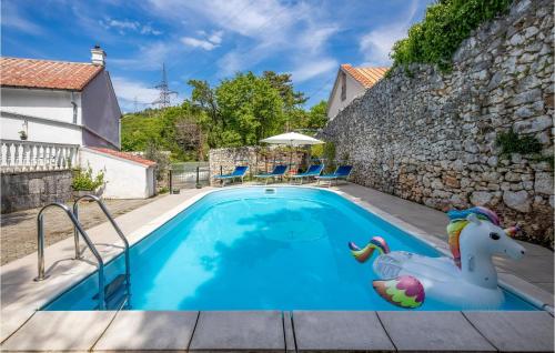 Πισίνα στο ή κοντά στο Beautiful Home In Krasica With Wifi