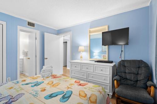 Postel nebo postele na pokoji v ubytování Myrtle Beach Resort A349