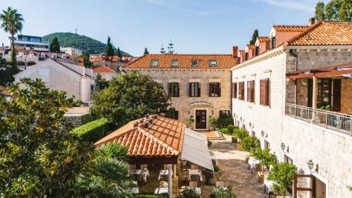 a view of a city from a building at Boutique Hotel Kazbek in Dubrovnik