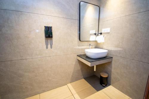 Koupelna v ubytování Hotel Sing 65