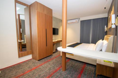 TV a/nebo společenská místnost v ubytování Hotel Sing 65