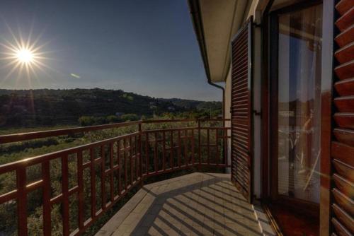 Balkón nebo terasa v ubytování B&B Kovač