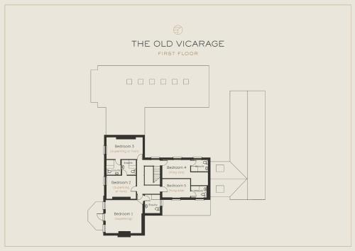 Pelan lantai bagi The Old Vicarage By Birch Stays
