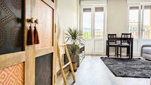 Χώρος καθιστικού στο Apartamento Muan