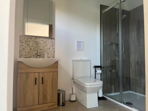 Bilik mandi di Ceo Mara Croft b&b & 2 luxury Cabins