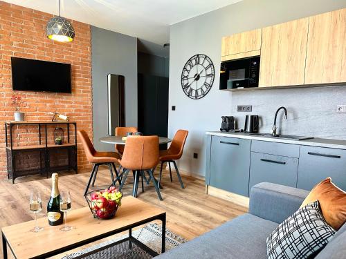 Kuchyň nebo kuchyňský kout v ubytování Residence Barrique Valtice - private wellness