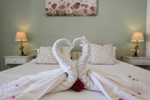 Cama o camas de una habitación en Anixis Studios Aliki Paros