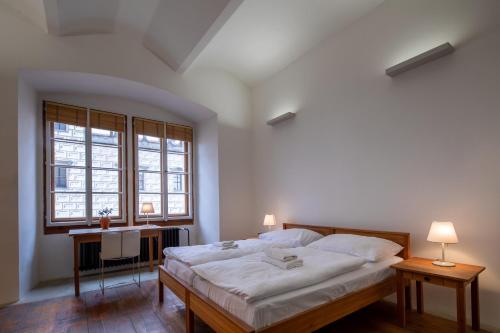 Zámecký Hotel Litomyšlにあるベッド