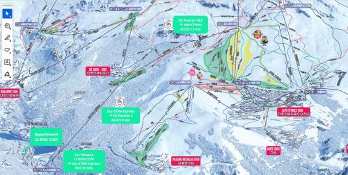 Το Le Bois Cosy appartement 4 étoiles 6 personnes, ACCES SKI ALPE D'HUEZ GRAND DOMAINE A 3 K M τον χειμώνα
