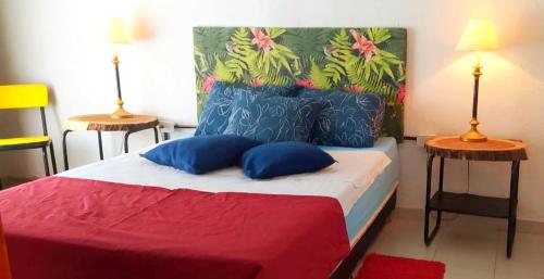 Postel nebo postele na pokoji v ubytování Apartamento independiente ubic 5