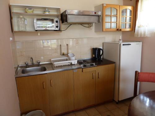 Η κουζίνα ή μικρή κουζίνα στο Cabañas y Departamentos Las Golondrinas