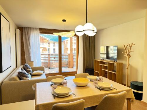 Les Gets: Apt 4-6pers, centre, proche pistes, terrasse, wifi, parking - FR-1-623-317