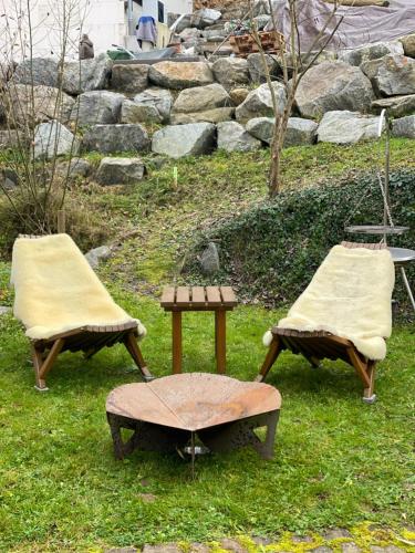 Κήπος έξω από το S-SUITE das Design-Ferienhaus im Schwarzwald