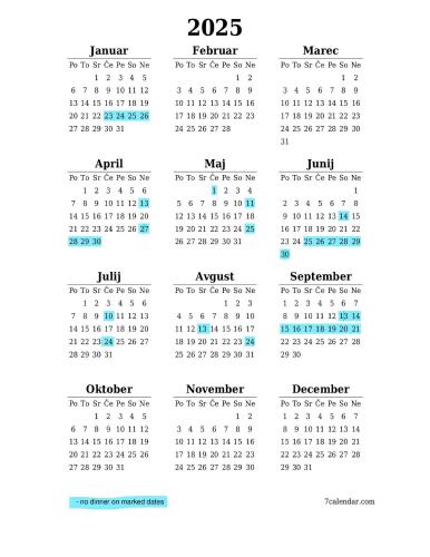 a calendar with different fonts on a white background at Tourist Farm Zelinc in Cerkno
