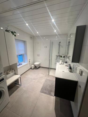 Ένα μπάνιο στο Cozy apartment on the hill