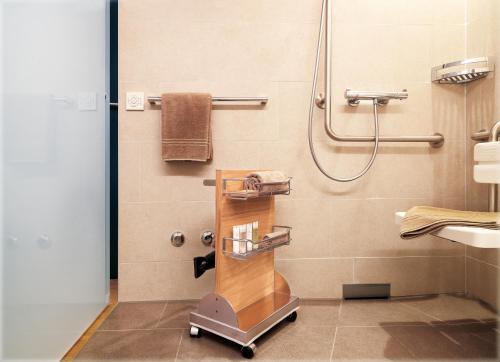 Phòng tắm tại Ferienhotel Bodensee