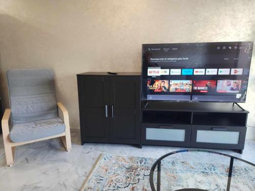 TV a/nebo společenská místnost v ubytování Sublime appartement Oasis CFC