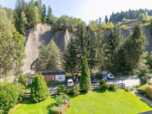 an aerial view of a house with a yard at Jaggi in Hopfgarten im Brixental