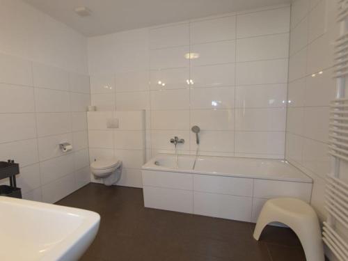 Ένα μπάνιο στο Haus Dreischläfer deluxe
